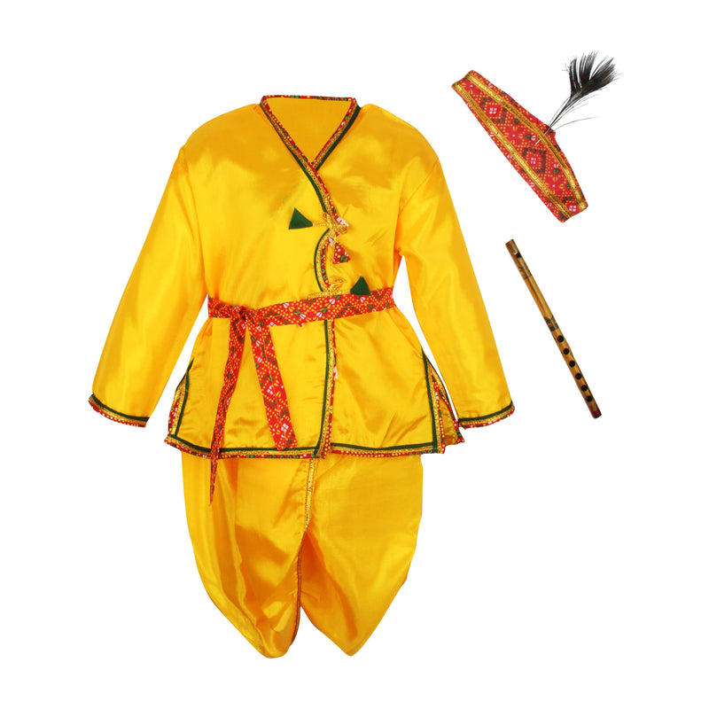 Bownbee Kanhaiya Dhoti Kurta for Boys - Yellow