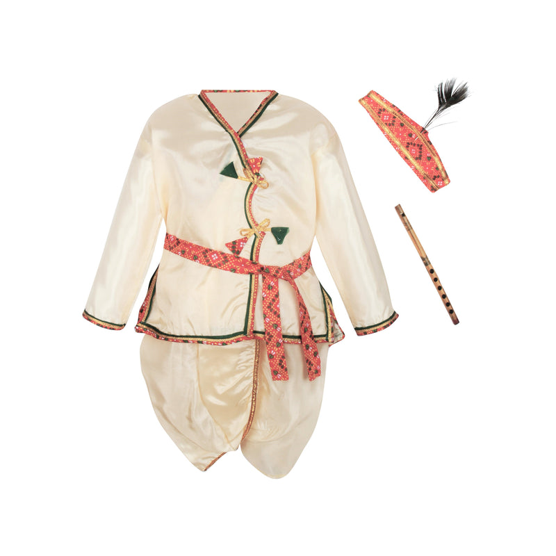 Bownbee Kanhaiya Dhoti Kurta for Boys - White