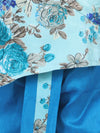 Printed Sherwani Dhoti Set for Boys- Blue