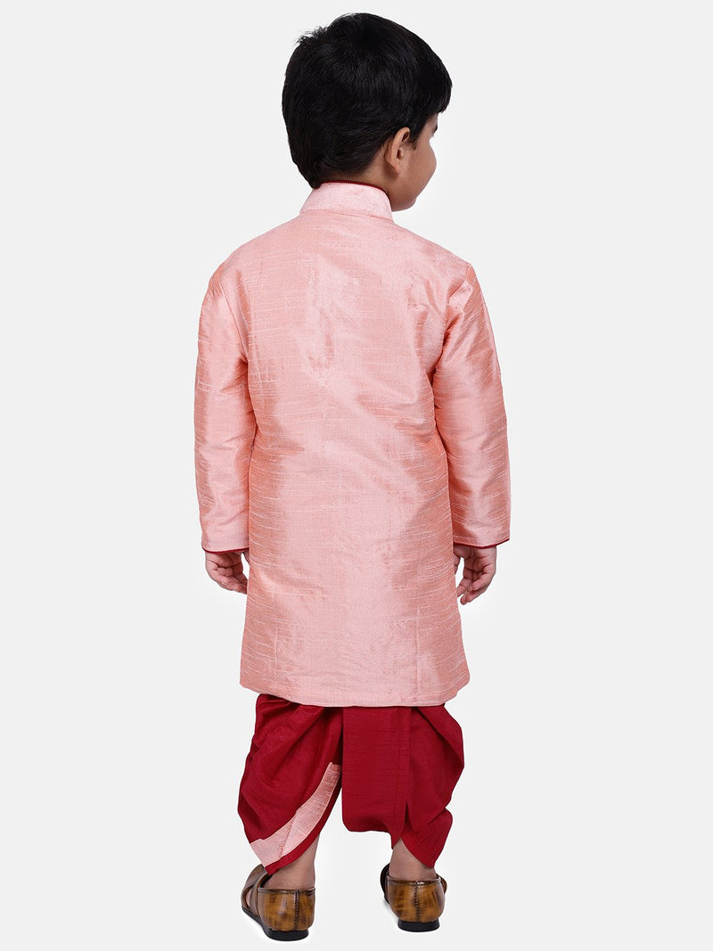 Sherwani Style Full Sleeve Boys Dhoti Kurta-