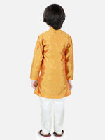 Full Sleeve Silk Sherwani for Boys- Yellow