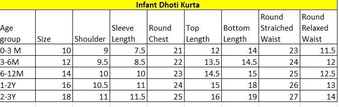 Hathi Print Infant Cotton Dhoti kurta-Red