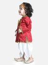 Little Kanhaiya Suit Dress Set- Maroon