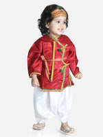 Little Kanhaiya Suit Dress Set- Maroon