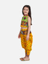 Halter Neck Choli With Dhoti-Yellow
