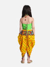 Halter Neck Choli With Dhoti-Yellow