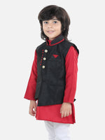 Party Waistcoat Jacket for Boys- Black-2-11 Years