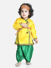 Bownbee Kanhaiya Dhoti Kurta for Boys - Yellow Green