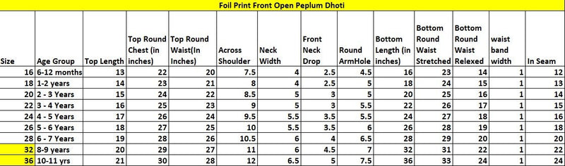 Foil Print Front Open Peplum Dhoti-White
